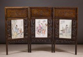 ENAMELED PORCELAIN AND CARVED