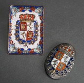 ENAMELED STERLING SILVER HERAL
