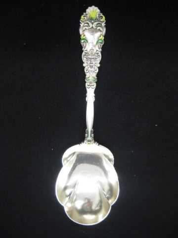 Enameled Sterling Victorian Berry