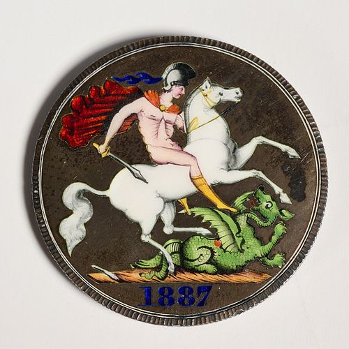 ENAMELED VICTORIA BRITISH SILVER