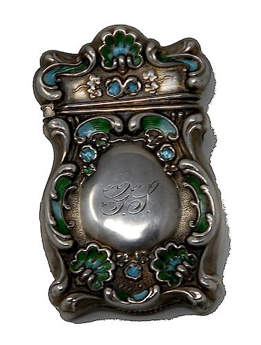 ENAMELLED STERLING SILVER MATCH