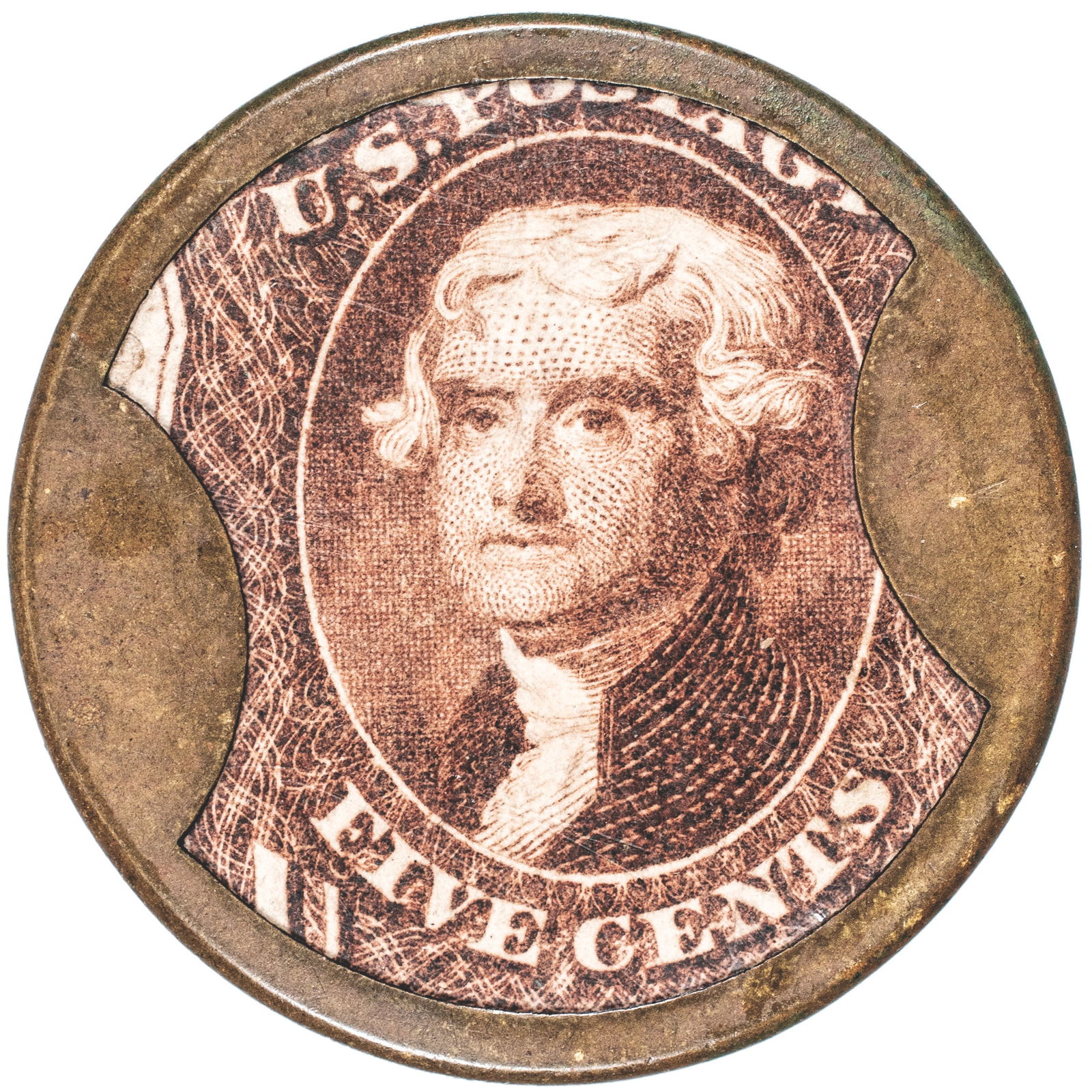 ENCASED POSTAGE STAMP, EP-60, HB-7,