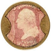 ENCASED POSTAGE STAMP. J. GAUL