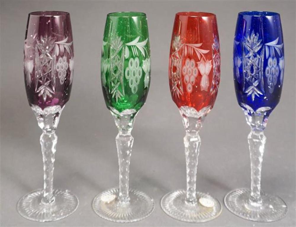 ENCASED SET OF FOUR VARIED