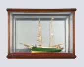 ENCASED SHIP MODELAn encased m