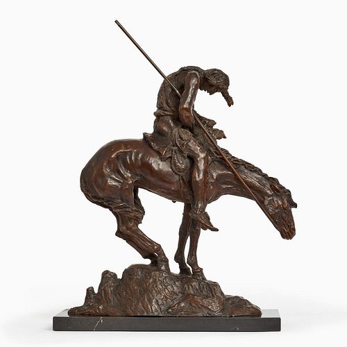 "END OF THE TRAIL" BRONZE AFTER