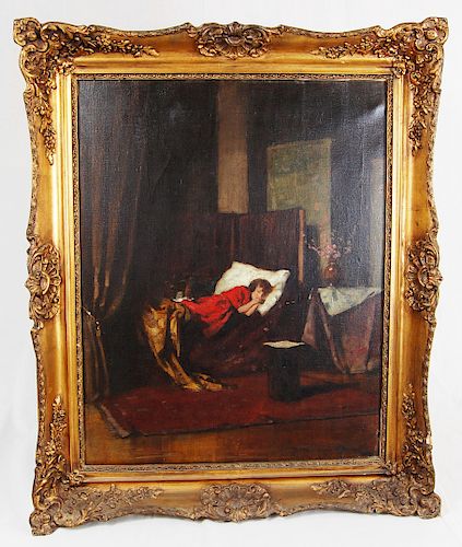 ENDRE KOMAROMI KACZ (1880-1969) OIL