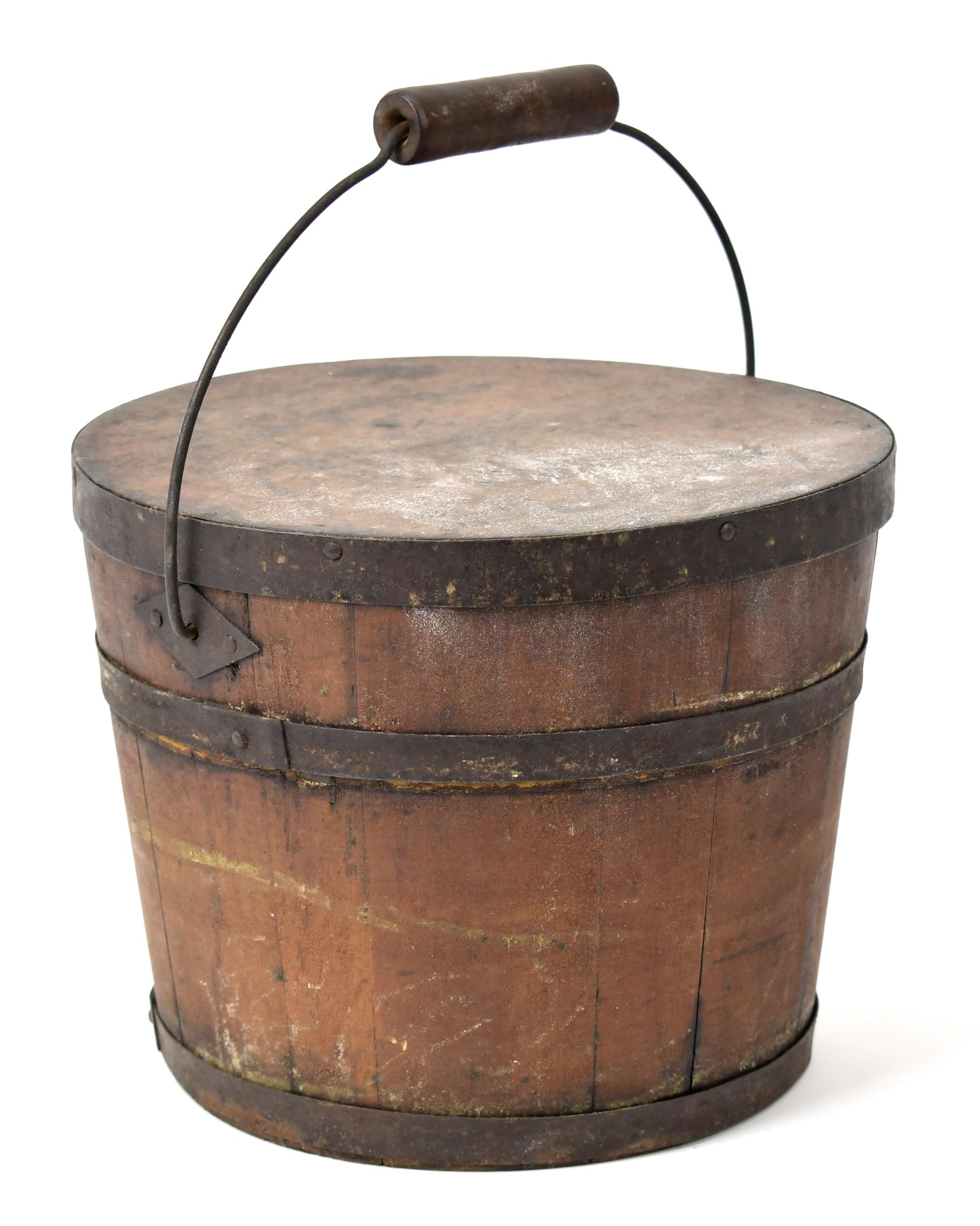 ENFIELD NH SHAKER BUCKET. 19th C.