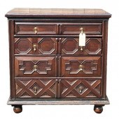 ENGLISH 17TH C. OAK FOUR DRAWE