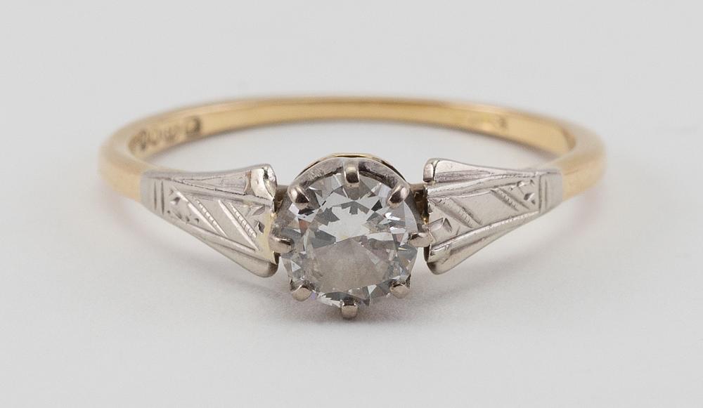 ENGLISH 18KT BICOLOR GOLD AND