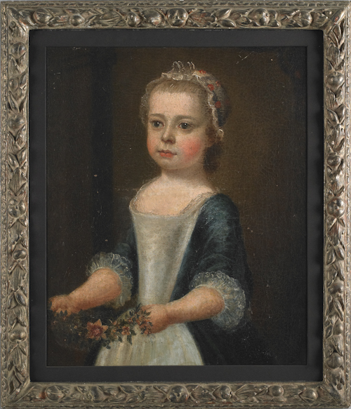 English 18th c. oil on canvas