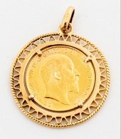 ENGLISH 1908 22K SOVEREIGN GOL