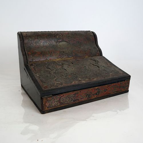 ENGLISH 19TH C. BOULLE LAP/LETTER