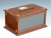 ENGLISH 19TH C. MAHOGANY POSTA