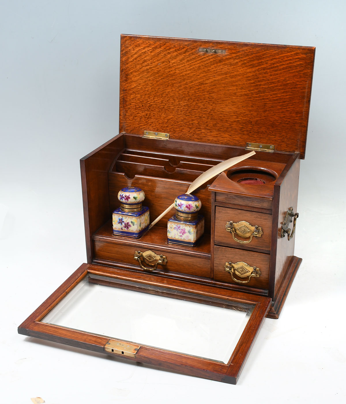 ENGLISH 19TH C. OAK TRAVELING