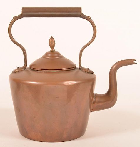 ENGLISH 19TH CENTURY COPPER TEA