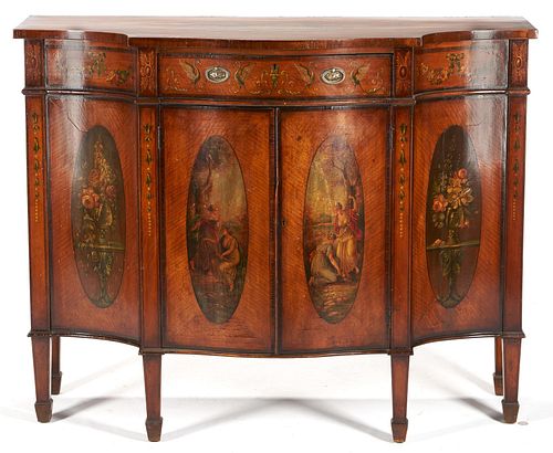 ENGLISH ADAMS STYLE PAINTED