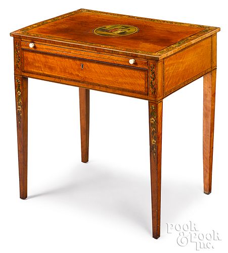 ENGLISH ADAMS STYLE SATINWOOD