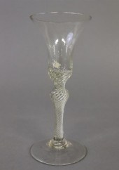 English airtwist wine glass, 1