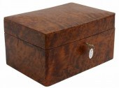 ENGLISH AMBOYNA BURLWOOD TABLE