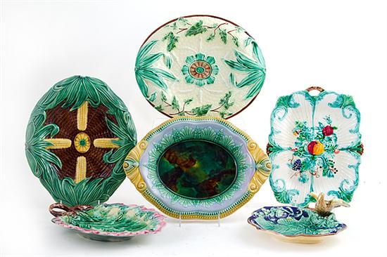 English and American majolica
