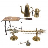 ENGLISH ANTIQUE BRASS COOKING