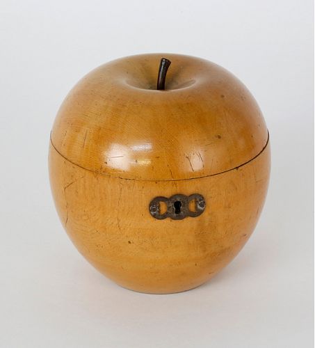 ENGLISH APPLE FORM TEA CADDY,