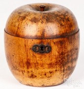 ENGLISH APPLE FORM TEA CADDY,