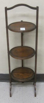 ENGLISH ARMCHAIR AND PIE STAND