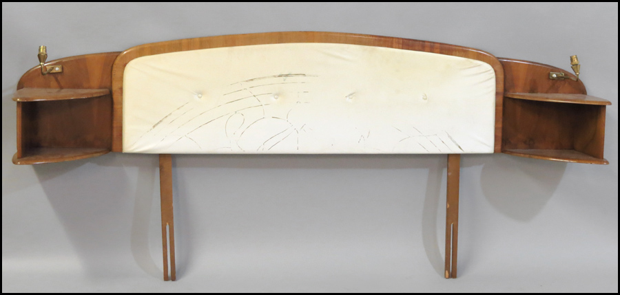 ENGLISH ART DECO STYLE HEADBOARD.