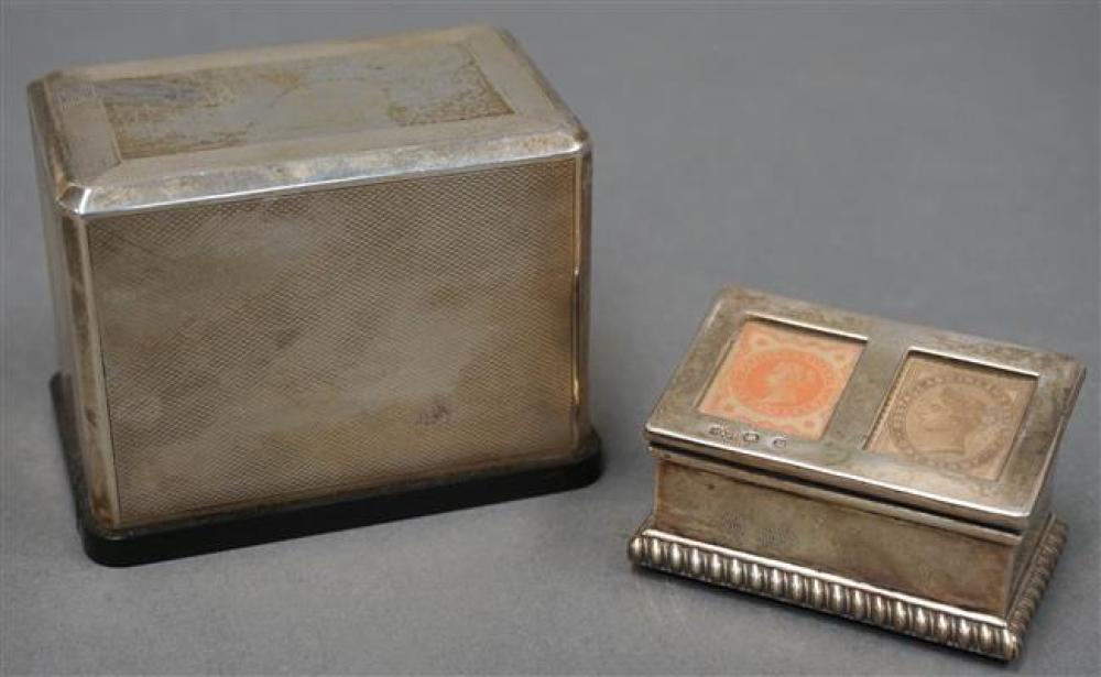 ENGLISH ART DECO STYLE SILVER AND