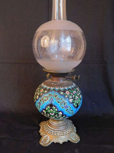 ENGLISH ART POTTERY LAMPAntique