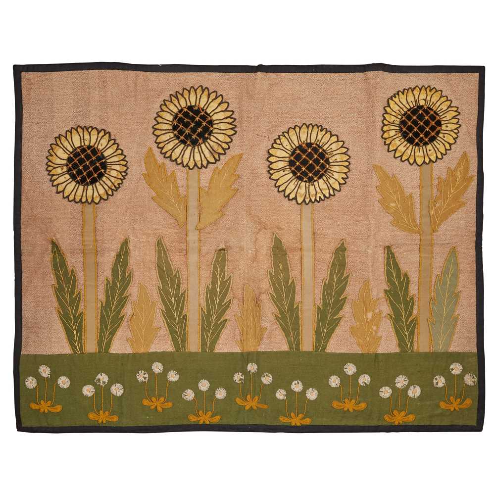 ENGLISH ARTS & CRAFTS APPLIQUE WALL