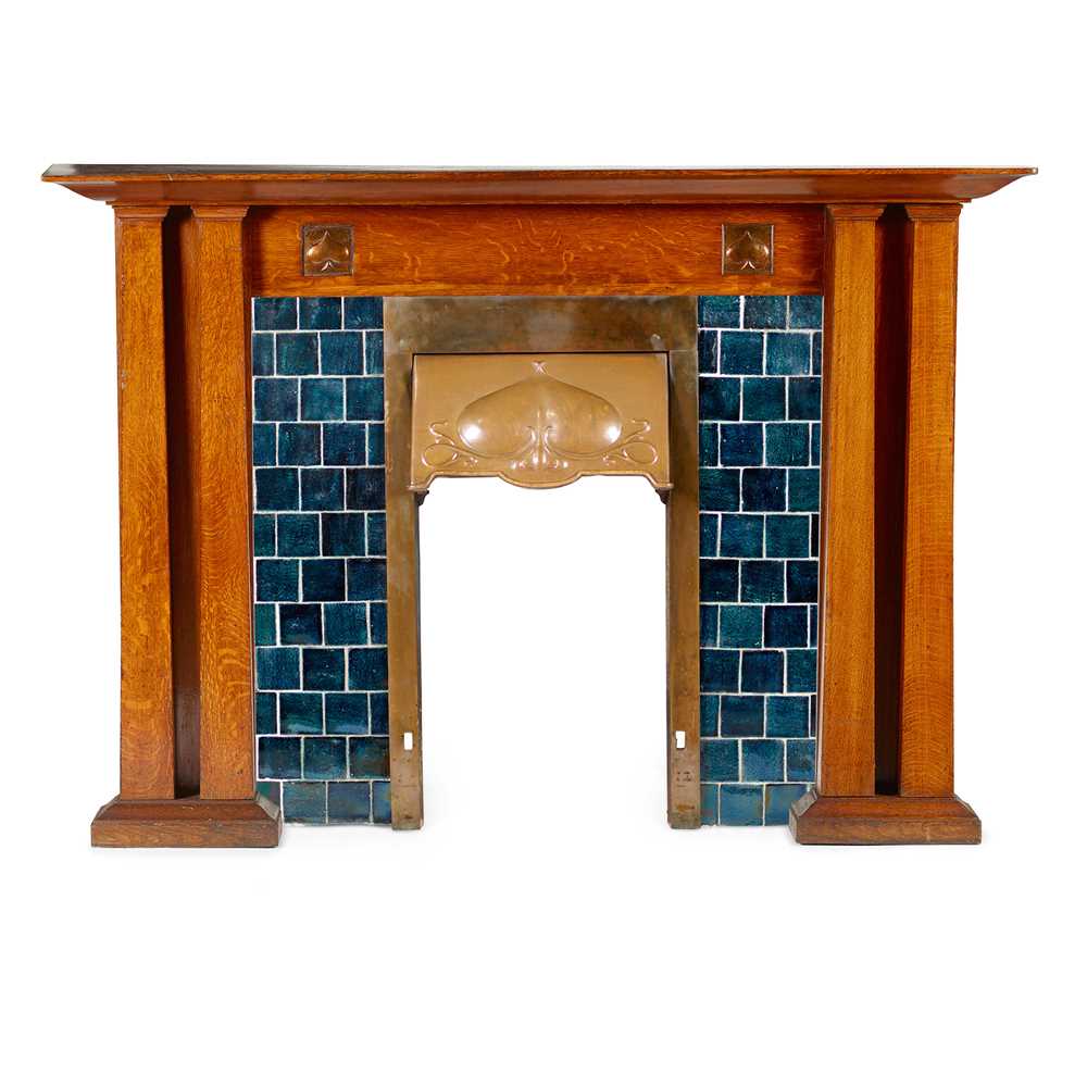 ENGLISH ARTS & CRAFTS FIREPLACE,