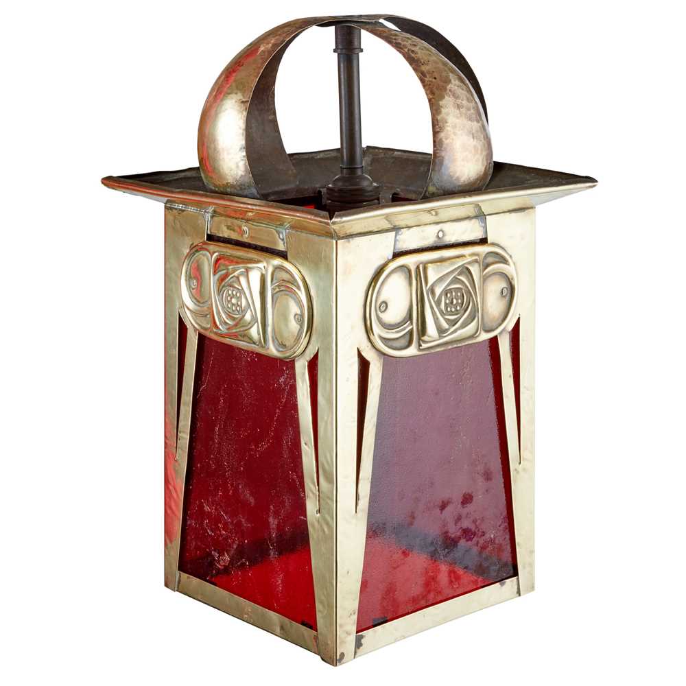 ENGLISH ARTS & CRAFTS HALL LANTERN,