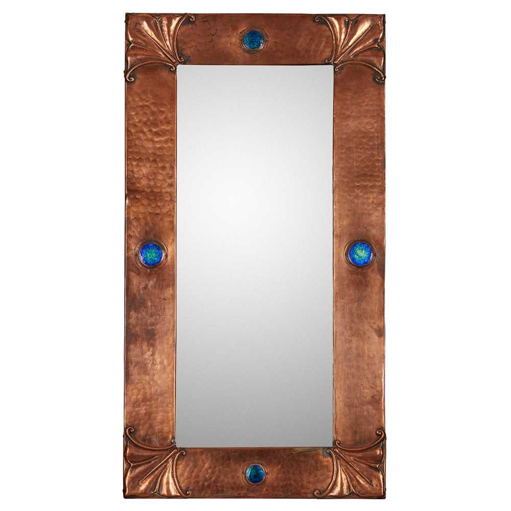 ENGLISH ARTS & CRAFTS MIRROR, CIRCA
