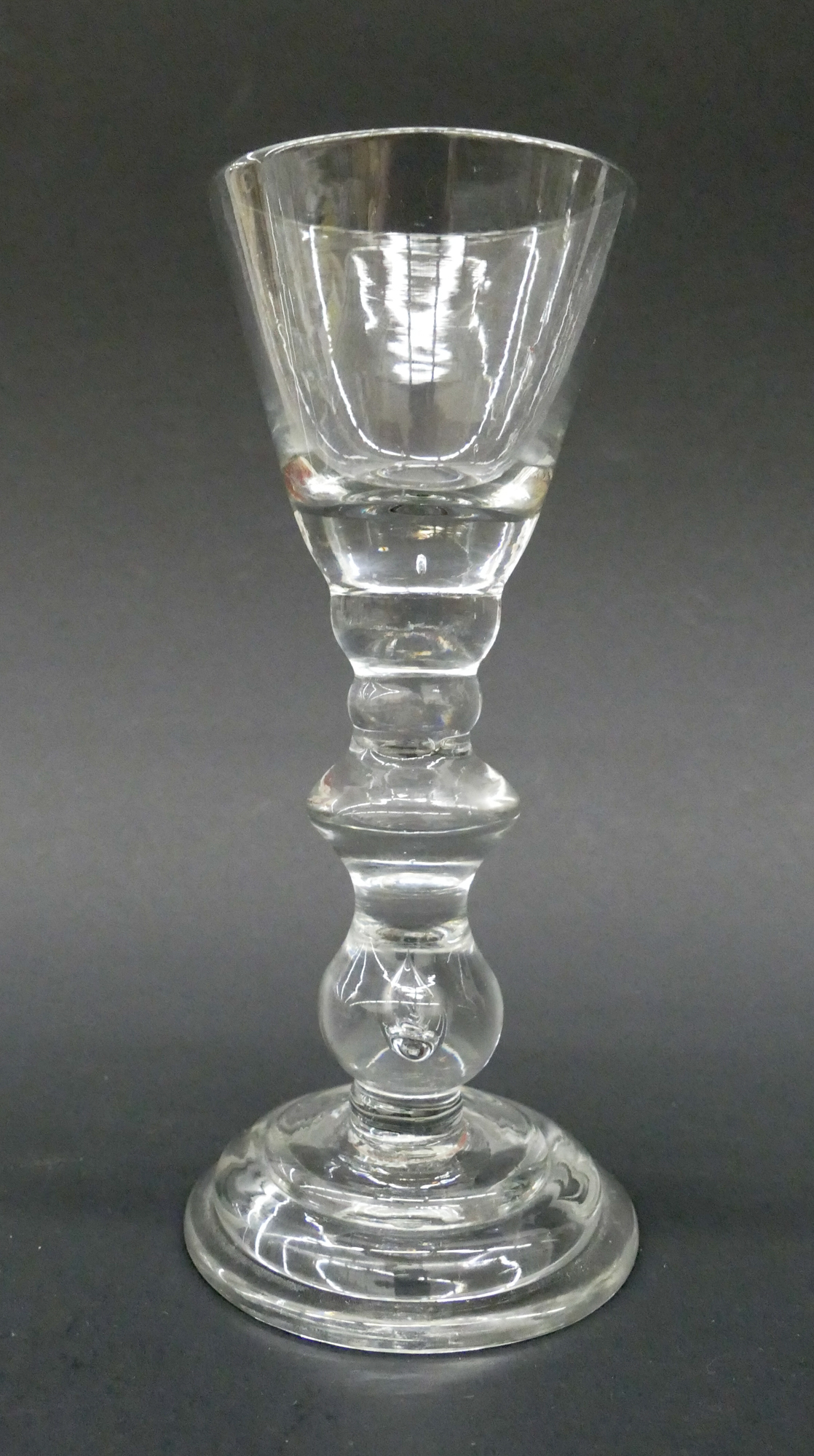 English Baluster Wine Glass,