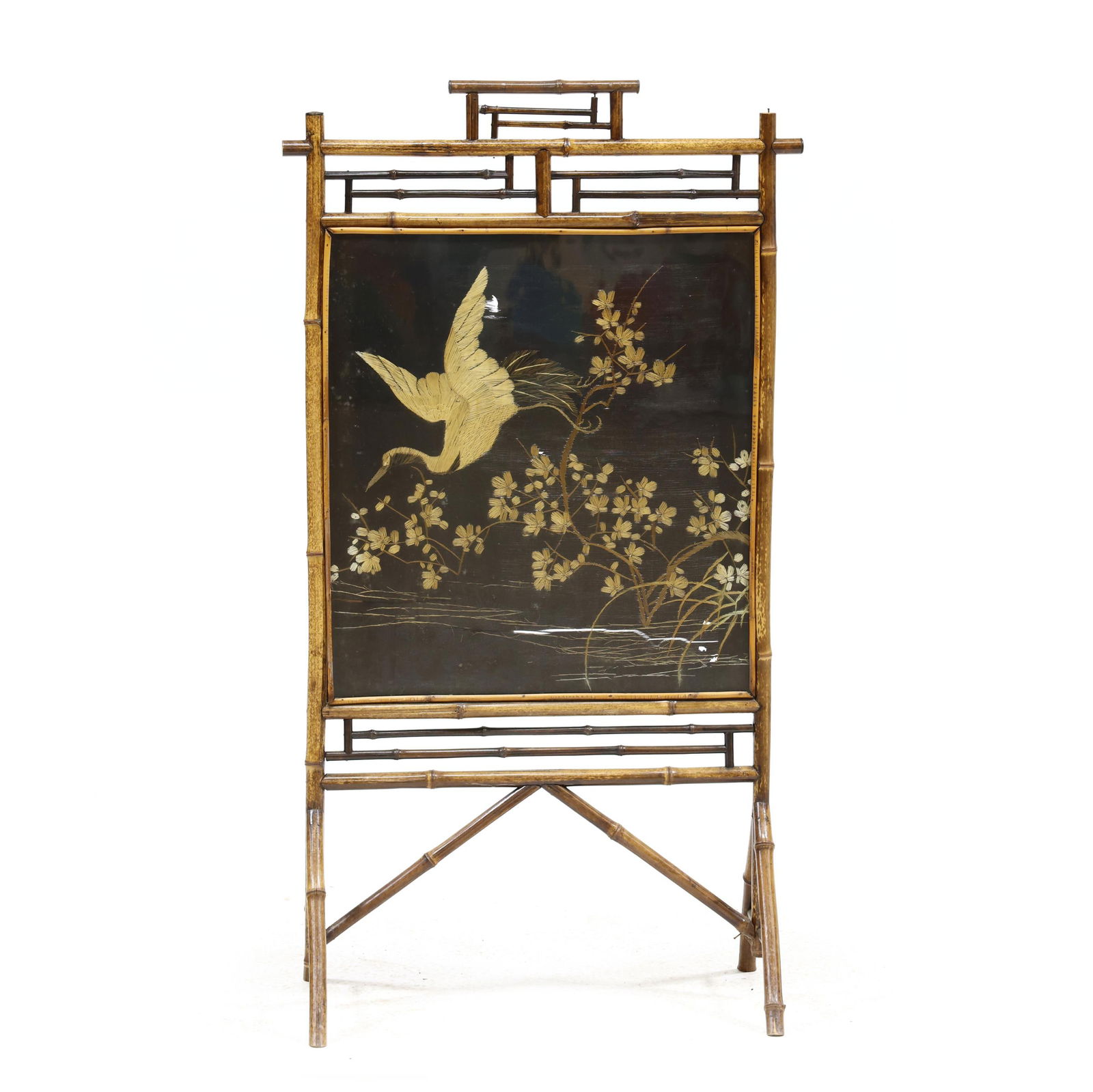 ENGLISH BAMBOO EMBROIDERED PANEL