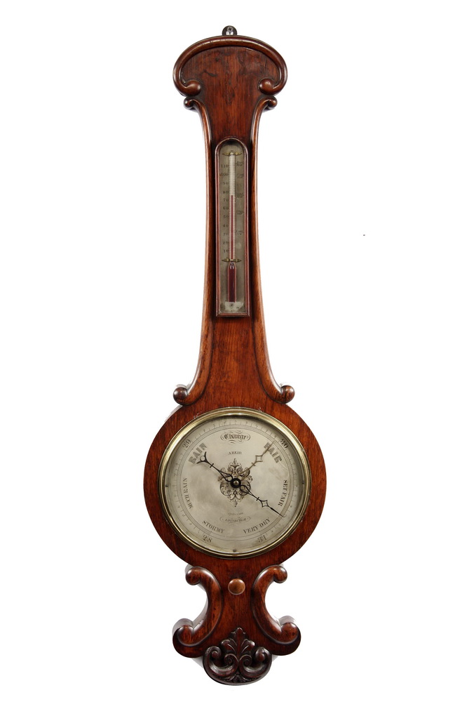 ENGLISH BANJO BAROMETER - Victorian