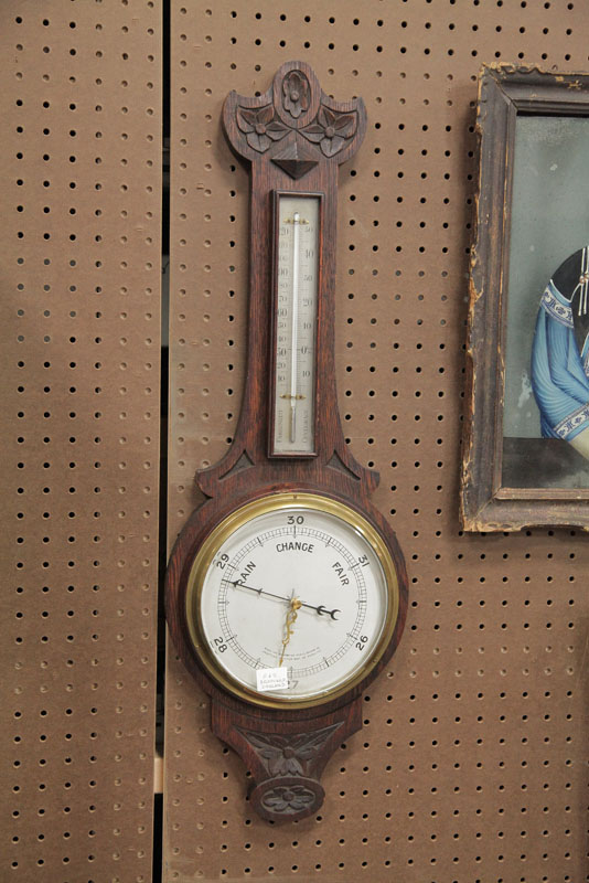 ENGLISH BAROMETER. Oak and of