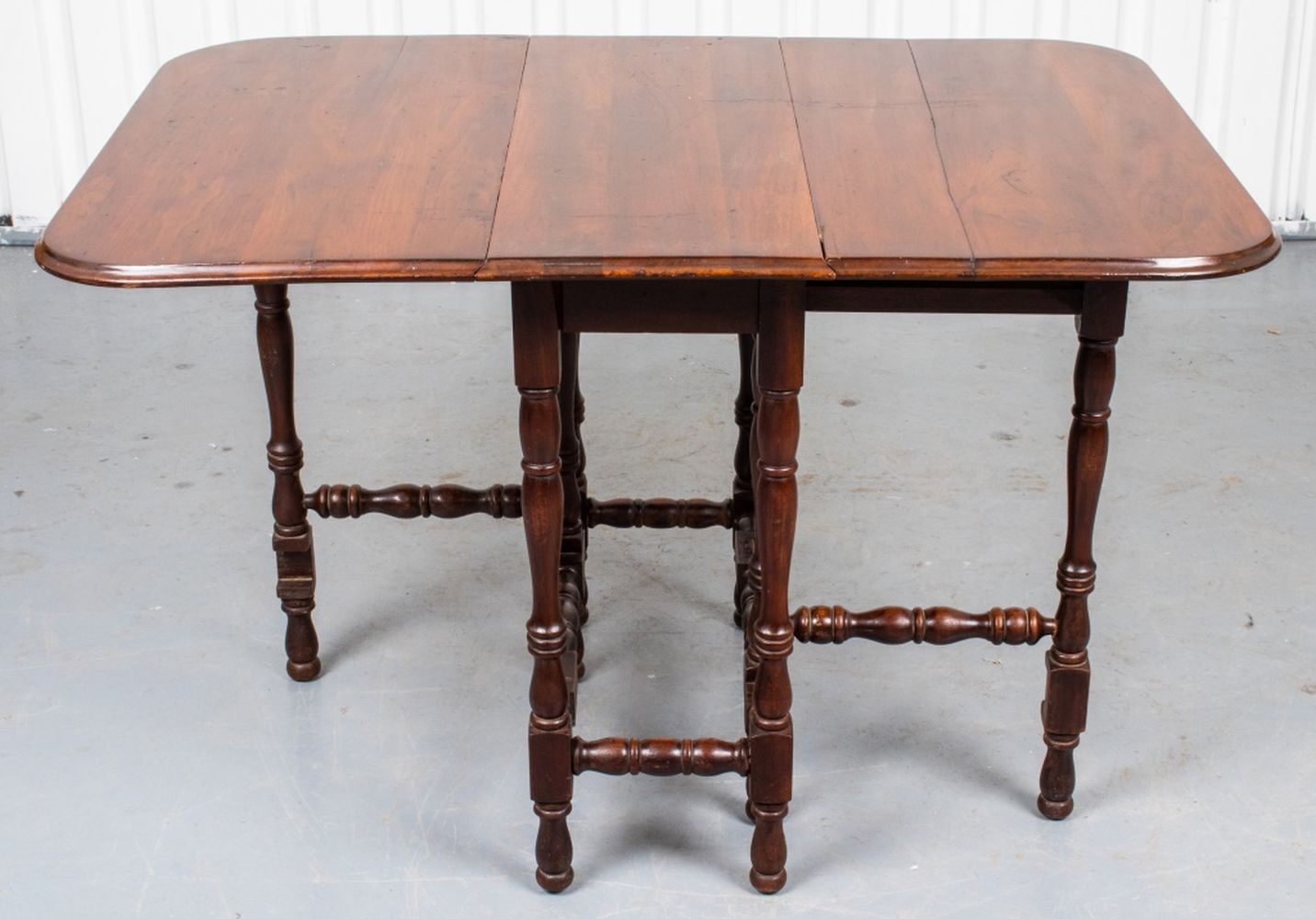 ENGLISH BAROQUE STYLE OAK GATELEG