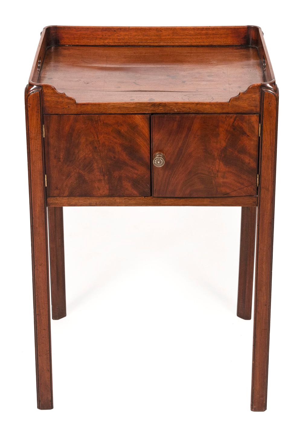 ENGLISH BEDSIDE STAND 19TH