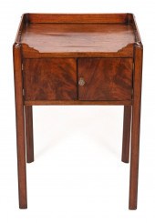 ENGLISH BEDSIDE STAND 19TH CEN