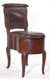 English Bidet Chairlate 18th c