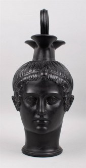 ENGLISH BLACK BASALT RHYTON-EW