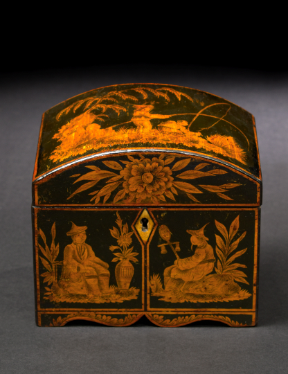 English Black Lacquer and Penwork