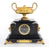 English black slate and gilt-m
