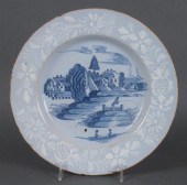 English blue and white Delftwa