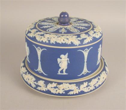 English blue and white jasperware