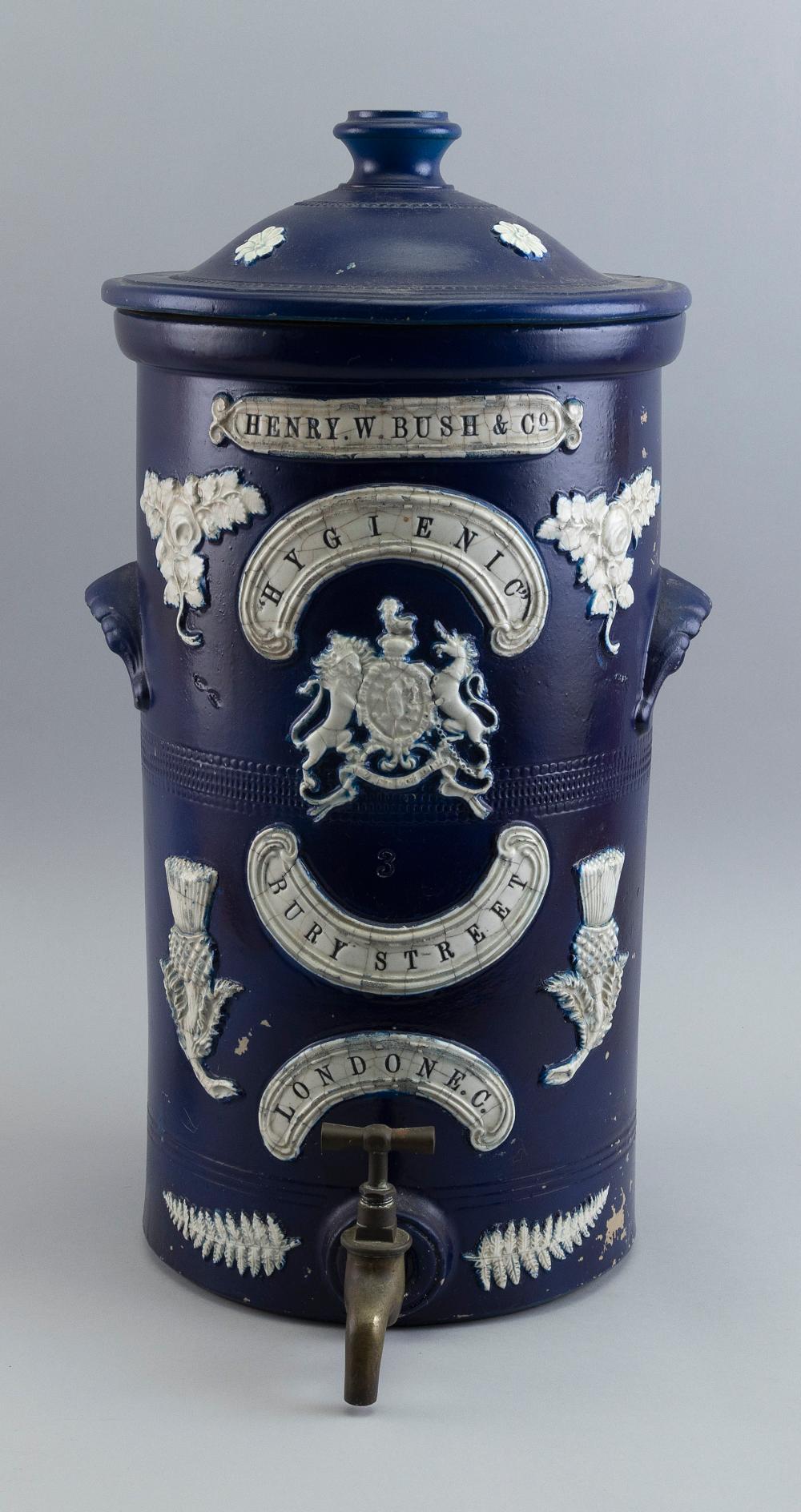 ENGLISH BLUE AND WHITE STONEWARE